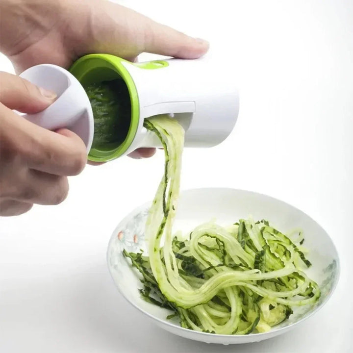 VeggiTwist Spiralschneider | Pour légumes & fromage | Manuel & compact | Acier inoxydable & plastique sans BPA