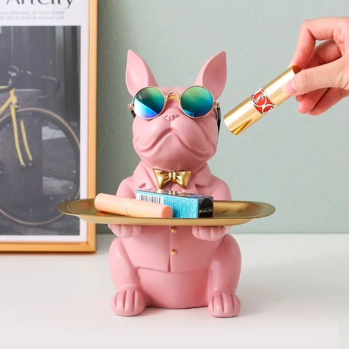 Décoratif en résine Bulldog Decodoggo | 26 cm | En résine | Élégant & Fonctionnel | Pour clés & petits objets