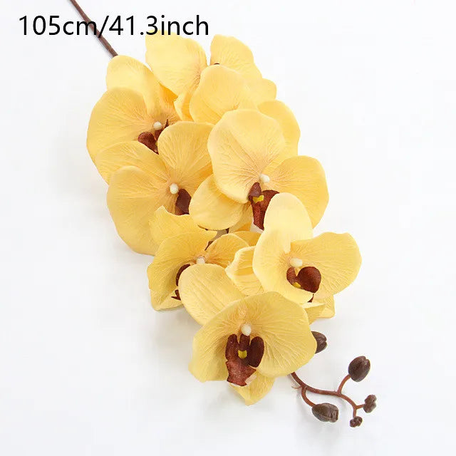 Orchidée Papillon Artificielle | 8 Fleurs | Soie | 68–105 cm | Décoration de Mariage & d'Intérieur