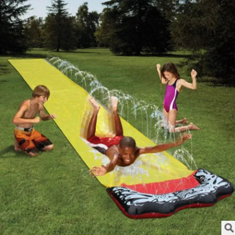 AquaRush Toboggan Aquatique | Toboggan Gonflable avec Fonction Sprinkler | Pour Jardin & Extérieur | Amusement Estival pour Enfants