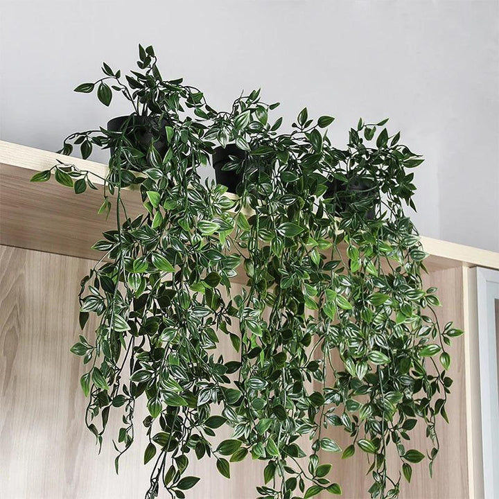 VerduraLine Plante Artificielle Suspendue | Toujours Vert & Sans Entretien | 90 cm Décoration | Design Naturel Frais