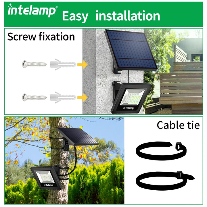 Projecteur LED Solaire de Sécurité LumiSecure Duo | Ensemble de 2 | 1200LM Ultra Lumineux | Étanche IP65 | Jardin, Cour & Terrasse