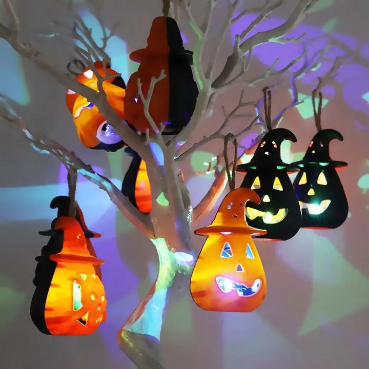 Lanternes Halloween Portable Pumpkin Glow pour enfants | Lumière LED | Décoration d'ambiance