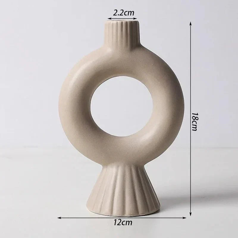 Bougeoir Moderne | Design Scandi | Fer & Verre | Polyvalent comme Vase