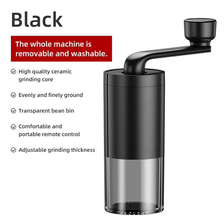 Moulin à café manuel BrewMate | Portable & Réglable | Meule en céramique | Pour la maison, les voyages & en extérieur