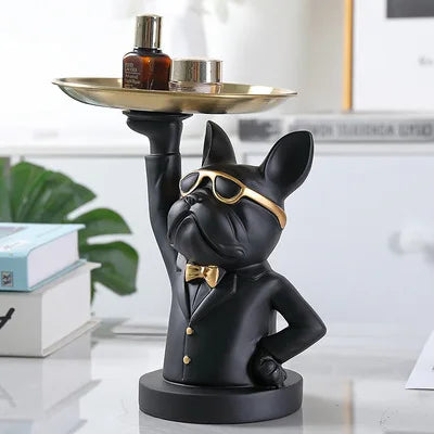 Décoratif en résine Bulldog Decodoggo | 26 cm | En résine | Élégant & Fonctionnel | Pour clés & petits objets