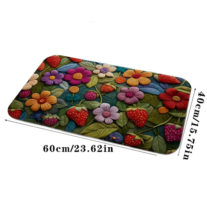 Tapis de sol 3D Florina | Surface douce comme le cachemire | Antidérapant & facile d'entretien | Pour salle de bain & entrée