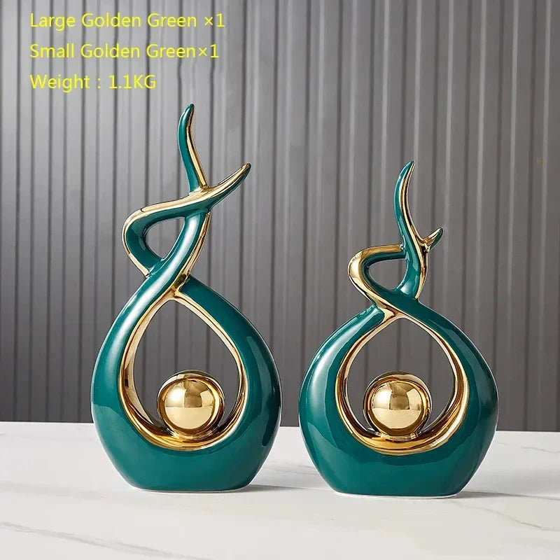 Figurine en céramique ScandiForm | Décoration d'intérieur nordique | Sculpture artisanale | Accessoire de maison pour le salon et le bureau