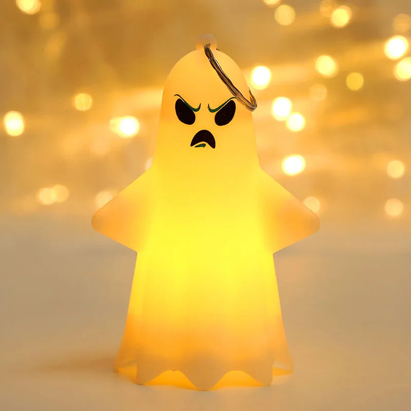 FrightLight Lampe Suspendue Halloween | LED Fantôme & Citrouille Lanterne | Décoration Effrayante et Belle