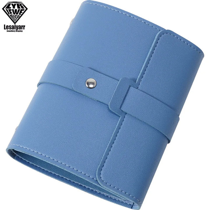 Organisateur de Boucles d'Oreilles LUXBOOK | Design Livre | Cuir PU | Grande Capacité & Portable