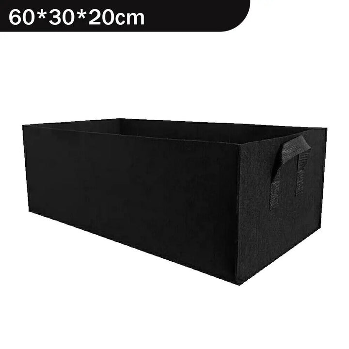 Florabrix Sac de Plante | Sac de Plante Rectangulaire en Tissu Non Tissé | Avec Poignées & Drainage | Pour Légumes, Fleurs & Herbes