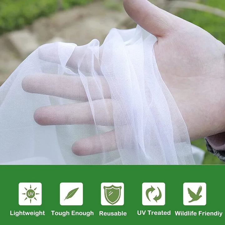 Naturaviso Filet de Jardin Insectes Protection | Résistant aux UV & Antirupture | Filet de protection des plantes contre les nuisibles & oiseaux