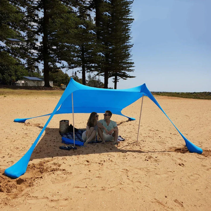Solaviva Tente de Plage avec Protection UV UPF50+ | Coupe-vent & Imperméable | Pour 3–4 Personnes | 200×200×170 cm