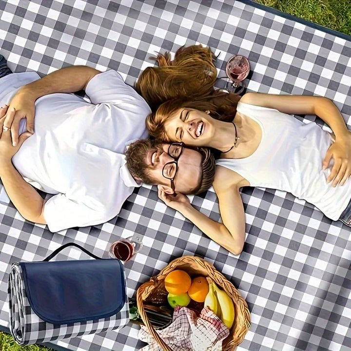 Couverture de pique-nique Travella | Imperméable & Résistante au sable | Extra Grande 203x145 cm | Pour la plage & en extérieur