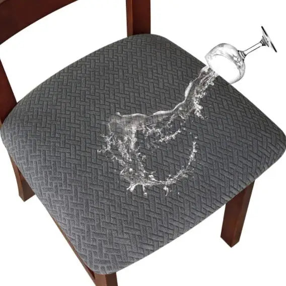 CasaLino | Housses de siège de chaise imperméables | Élastiques et lavables | Design à carreaux | 4 variantes | Pour cuisine et salle à manger