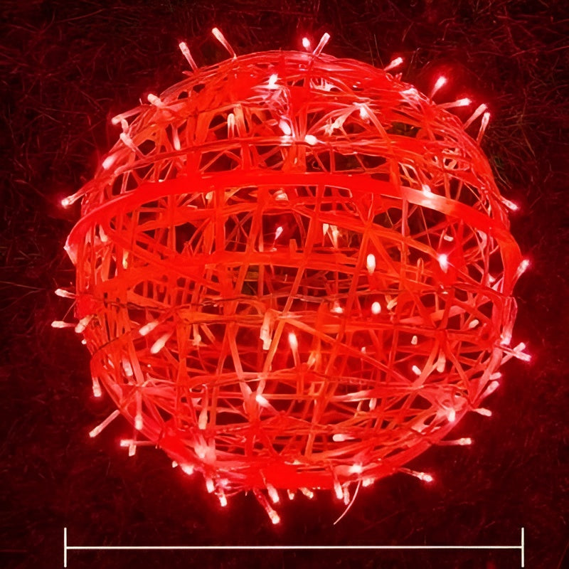 Lumora Guirlande lumineuse LED en boules | Fonctionne sur piles & Résistante aux intempéries IP65 | Pour intérieur & extérieur | Ø 6 cm | Plastique