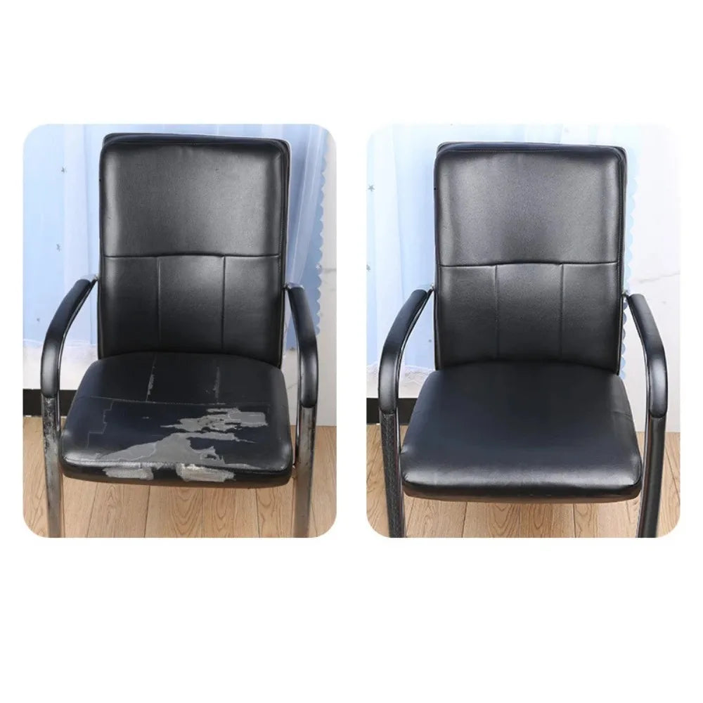 LederFixx Ruban de Réparation en Cuir Autocollant | Matériau PU | Imperméable & Découpable | 5 cm × 5/10/20 m & 10 cm × 10 m | Noir