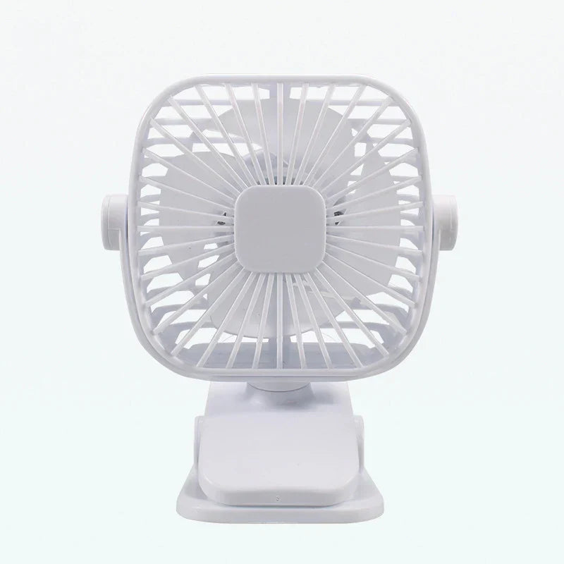 Ventilateur Mini USB SilentBreeze | Portable & Rechargeable | Ventilateur de bureau & clip silencieux pour bureau & lit