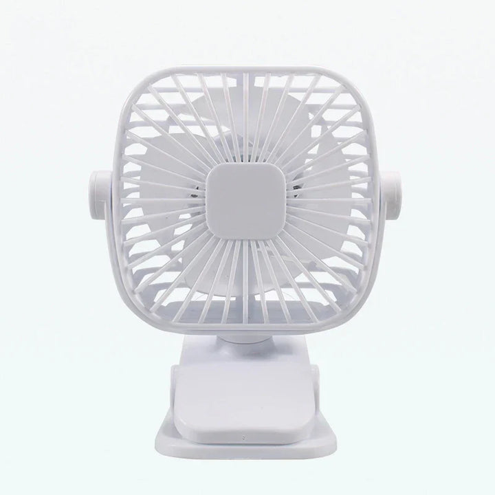 Ventilateur Mini USB SilentBreeze | Portable & Rechargeable | Ventilateur de bureau & clip silencieux pour bureau & lit