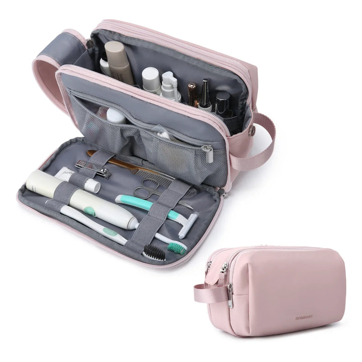 Kosmetixo Trousse de Toilette Imperméable pour Femmes & Hommes | Trousse de Toilette Légère en S/M/L | Accessoires de Voyage pour Produits de Soins & Maquillage | Organiseur de Voyage Unisexe