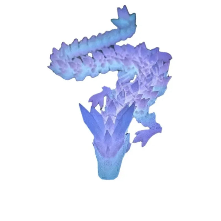 DracoLume Sculpture de dragon LED imprimée en 3D | 22 cm | Décoration lumineuse pour aquarium, chambre et bureau