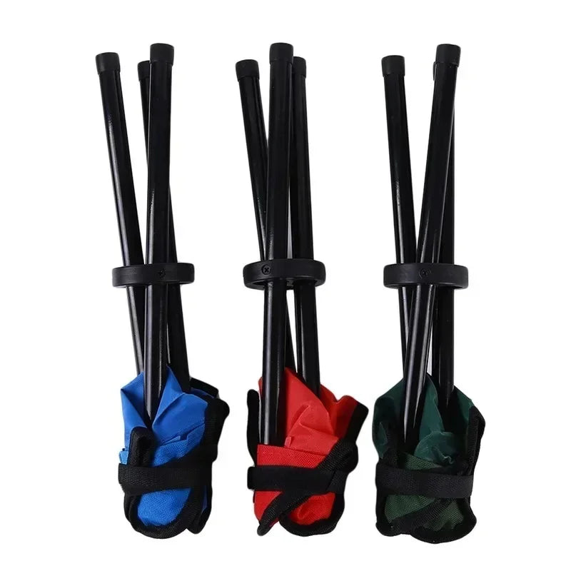 TrekHocker Outdoor | Pliable & Ultra léger | Antidérapant & Robuste | Bleu/Vert/Rouge