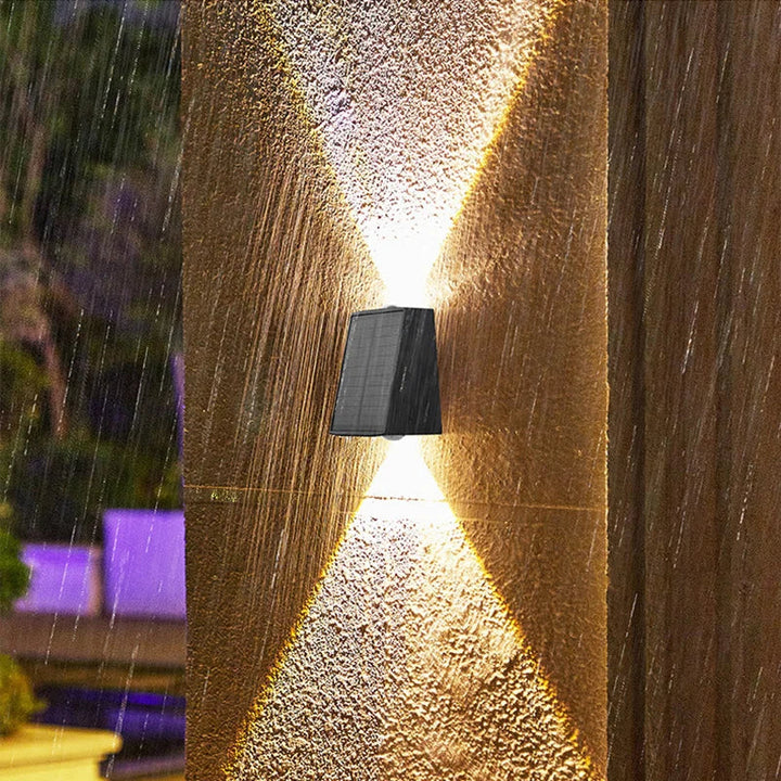 Applique solaire SolarBeam Duo | Lumière vers le haut et vers le bas | Contrôle intelligent de la lumière | Résistante aux intempéries
