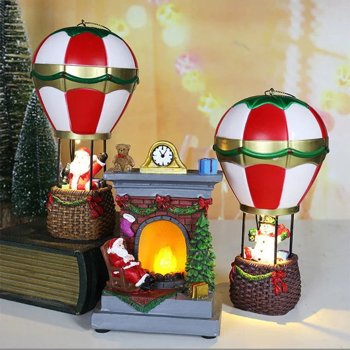 Décoration de Noël Lumière MerryGlow | Design Cartoon | Figurine LED avec batterie | Pour salon, chambre d'enfant et jardin