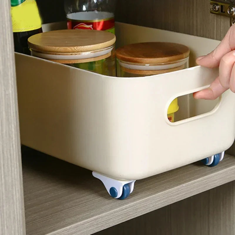 Rollino Roulettes Mini Auto-adhésives | Pivotant à 360° | Forte Capacité de Charge | Utilisation Universelle pour Boîtes & Rangement