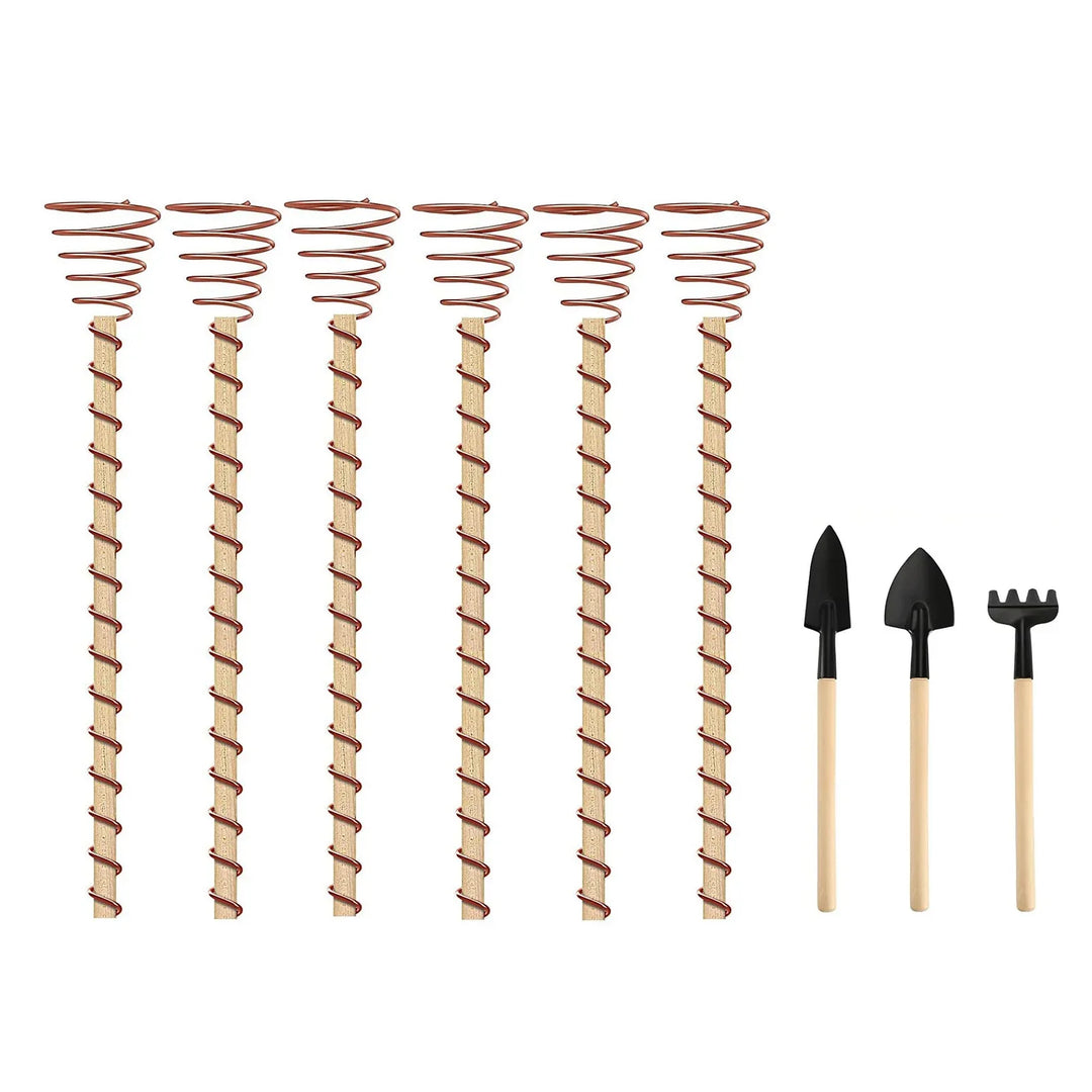 VerdoraFlux Électroculture Antennes de Plantes | Tiges de Croissance en Cuivre pour Jardins & Plantes en Pot | Promotion de la Croissance des Plantes sans Engrais
