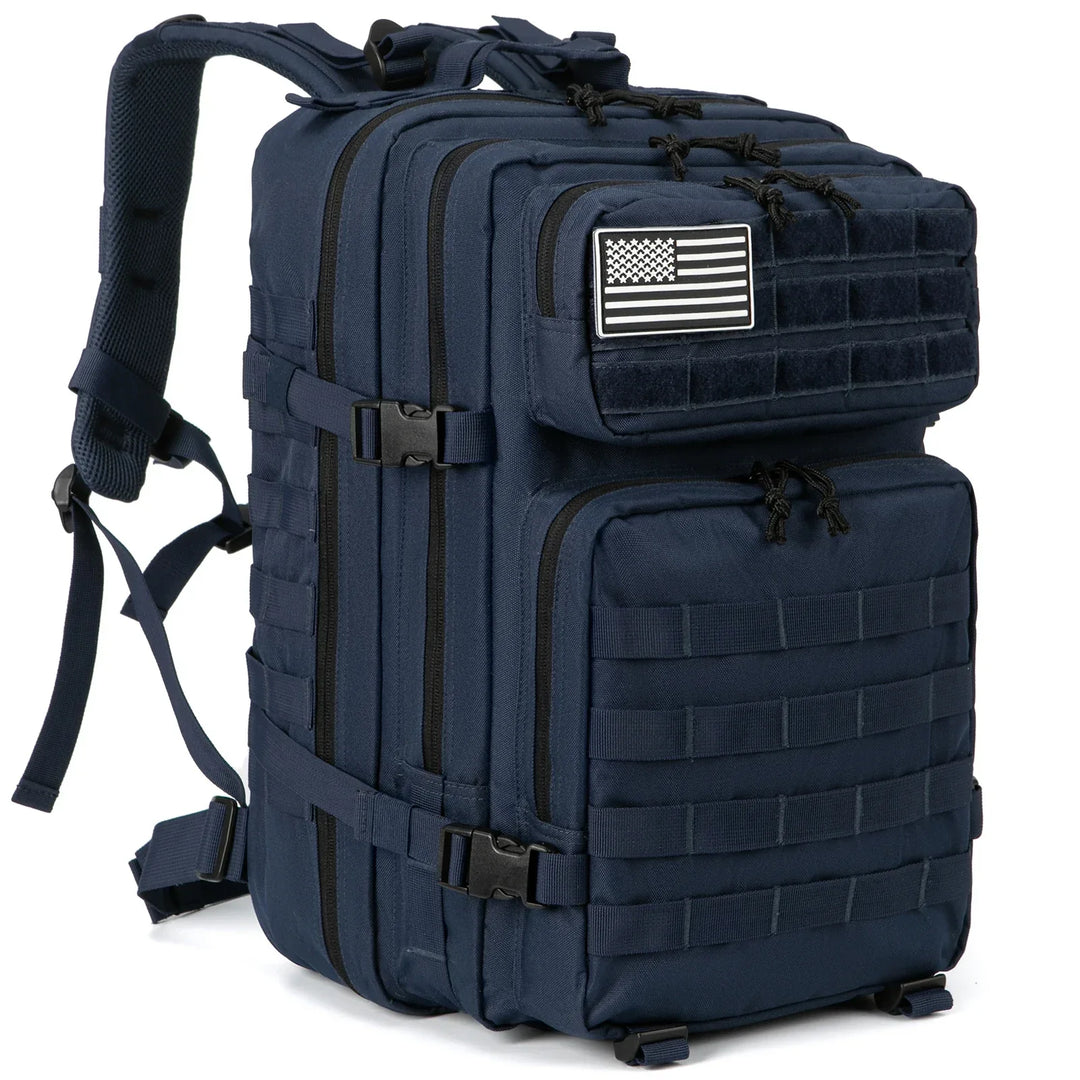 TACTICO45 45 L Sac à Dos d'Outdoor | Système Molle | Capacité de 3 Jours | Robuste & Multifonctionnel – Noir/Kaki/Olive
