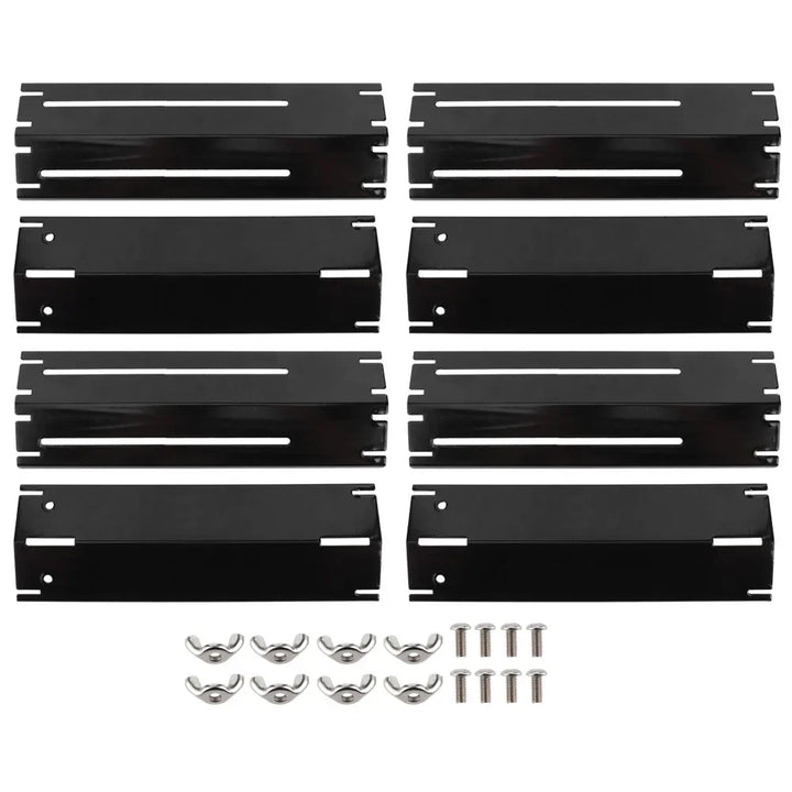 Grillpanzer Pare-chaleur réglable pour barbecues à gaz | Plaques thermiques de rechange en émail | Set de 2/4 paires | Universel réglable de 30 à 56 cm