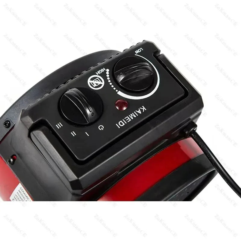 Thermoventis | Chauffage électrique industriel 220V | 3 niveaux de chauffage | PTC céramique | Protection contre la surchauffe & thermostat | Chauffage soufflant portable 1500–3500W