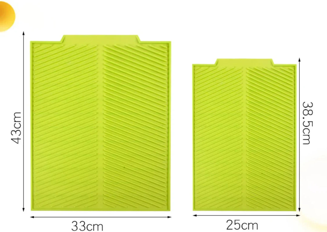 Tapis égouttoir en silicone Silidro | Antidérapant & Résistant à la chaleur | Tapis de séchage pour vaisselle, casseroles & verres | Flexible & Facile à entretenir