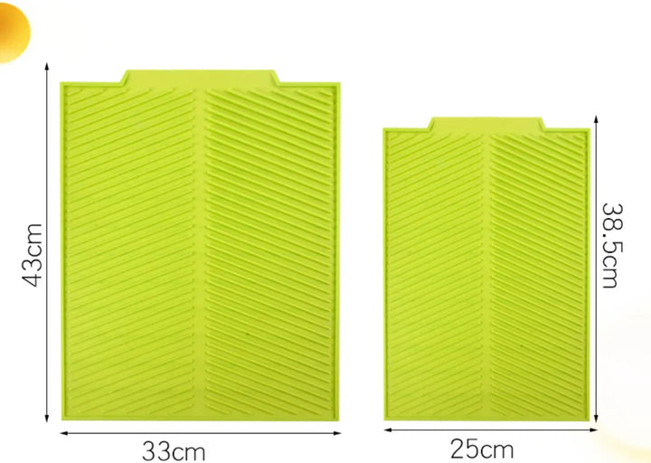 Tapis égouttoir en silicone Silidro | Antidérapant & Résistant à la chaleur | Tapis de séchage pour vaisselle, casseroles & verres | Flexible & Facile à entretenir