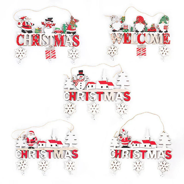 Décoration de Noël Gnome Nordique | Bois | Père Noël fait main | Décoration pour arbre, porte & maison