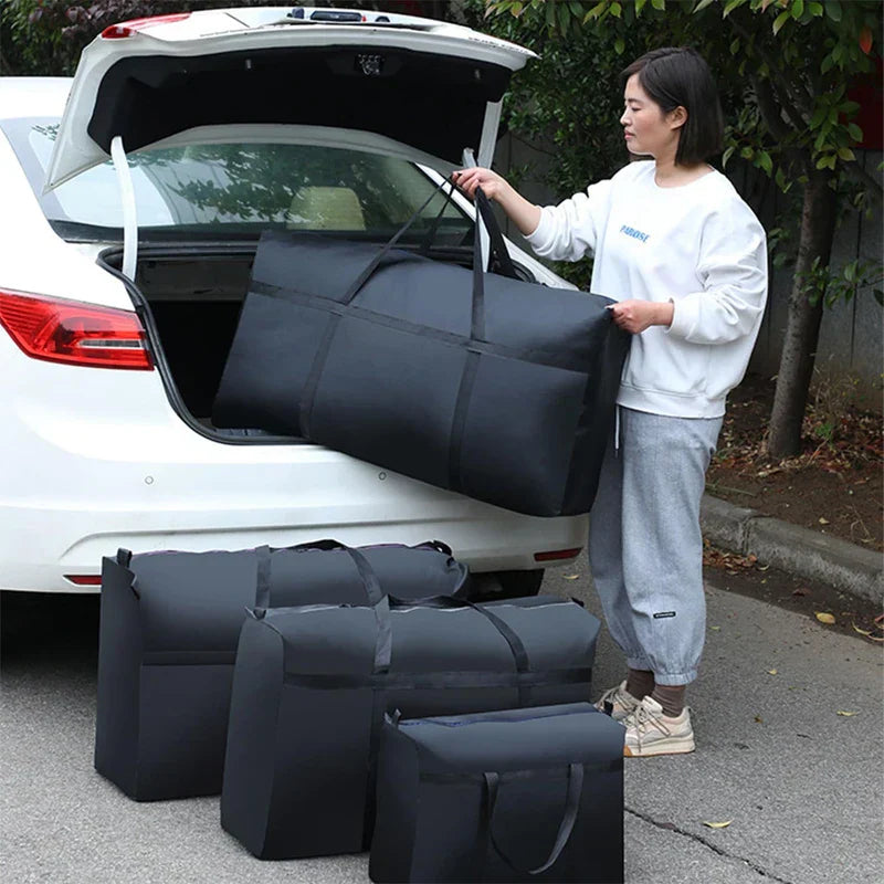 StauraumPro Sac de rangement pliable | Grand volume | Résistant et respirant | Pour vêtements, couvertures et jouets