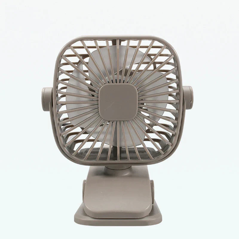 Ventilateur Mini USB SilentBreeze | Portable & Rechargeable | Ventilateur de bureau & clip silencieux pour bureau & lit