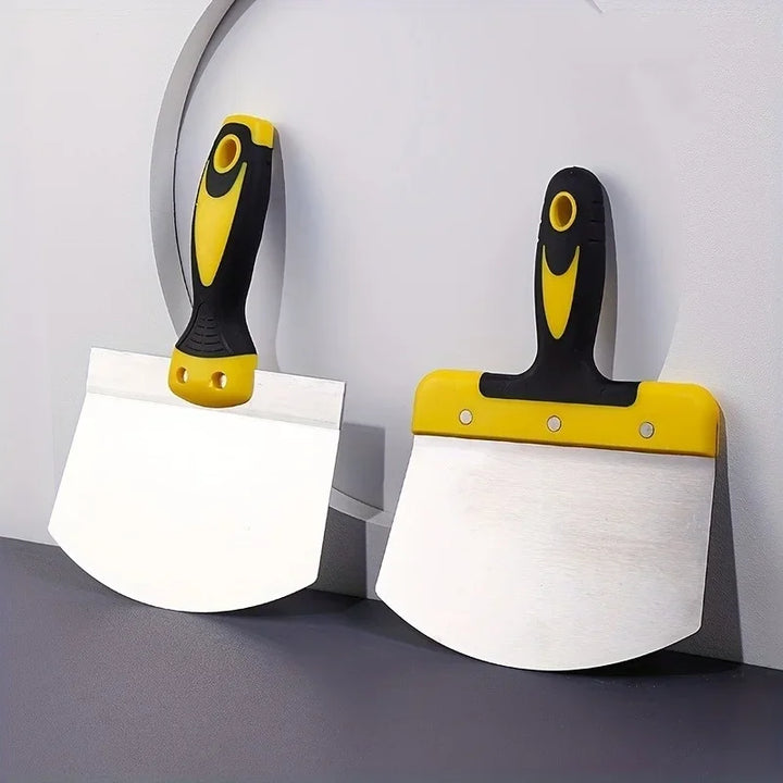 ProFlexa Spatule en Acier Inoxydable avec Poignée en Caoutchouc | Résistante à la Rouille & Flexible | Pour Peinture, Plâtre & Projets de Bricolage
