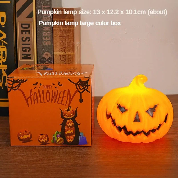 Lanterne Halloween JackoGlow | Éclairée par LED | Décoration de citrouille réutilisable | Salon, jardin & fête