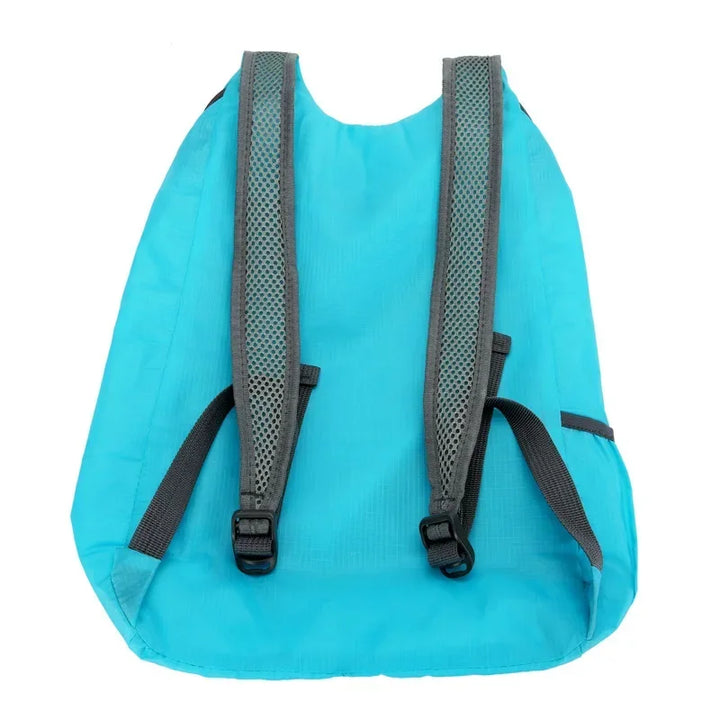 SkyFold LitePack | Sac à dos de plein air pliable 20L | Imperméable & ultraléger | Pour les voyages, la randonnée & les loisirs | Unisexe