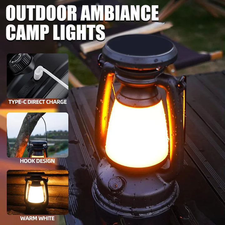 Nostalux Lampe Rétro | Lampe de Table LED avec Télécommande | Rechargeable & Décorative | Pour la Maison, le Camping & le Bar