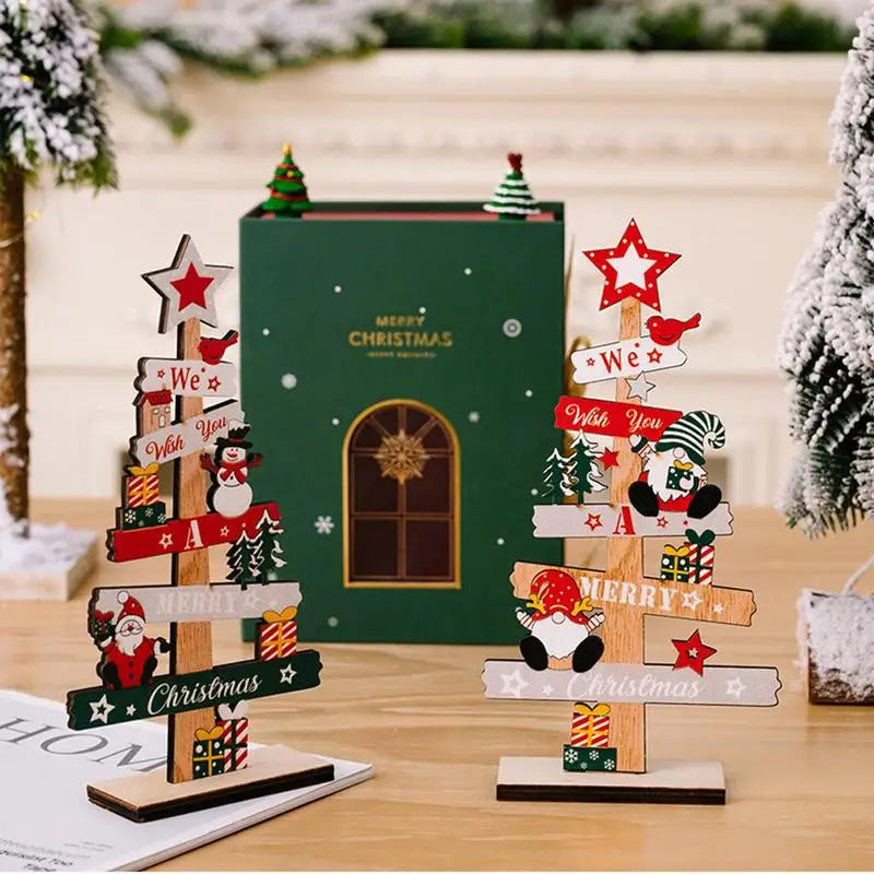Décoration en bois MerryPine | Mini sapin de Noël avec le Père Noël | DIY déco de table & panneau | Décoration de Noël 2025