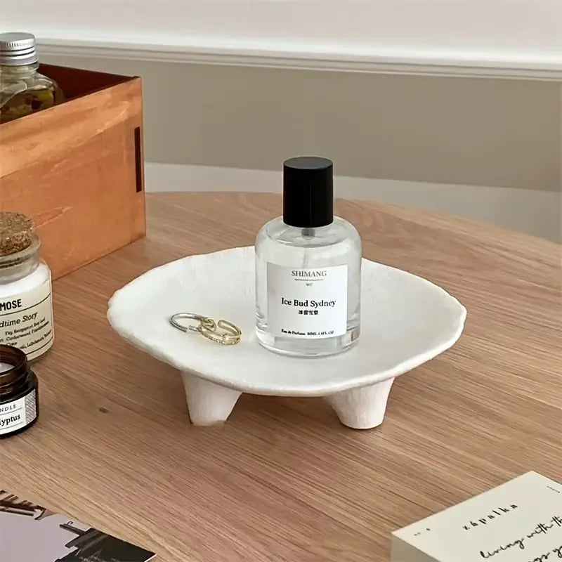 Trivora Coupelle à bijoux | Coupelle en céramique | Ovale avec design à 3 pieds | Créatif & Multifonctionnel | Pour bijoux & accessoires