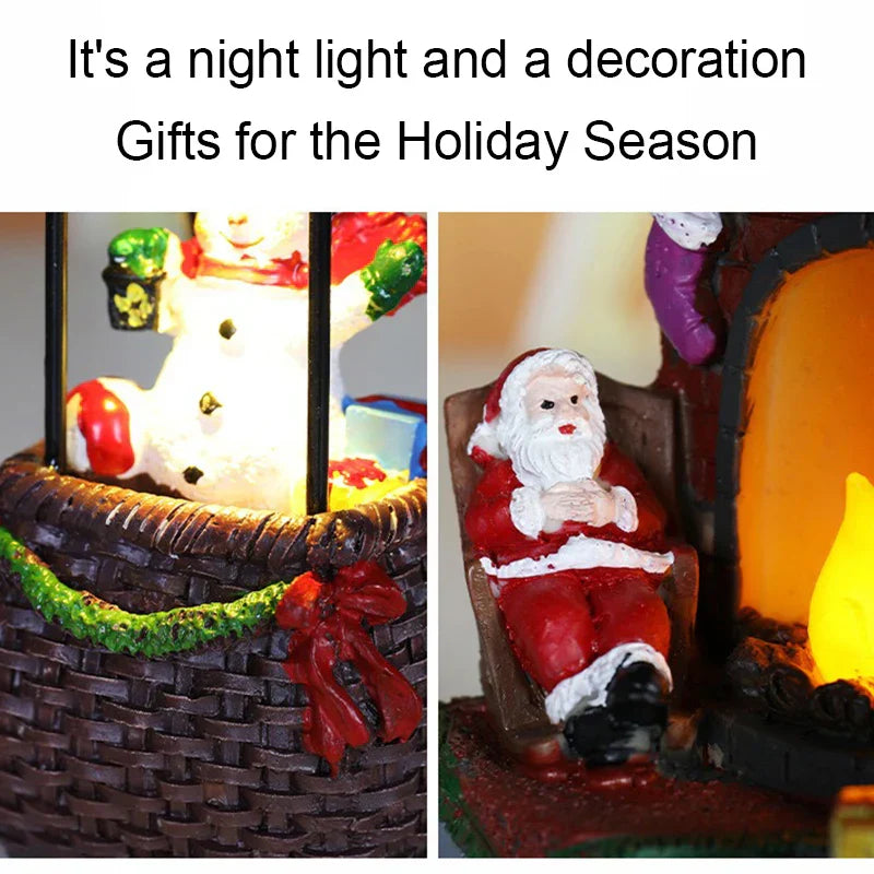 Décoration de Noël Lumière MerryGlow | Design Cartoon | Figurine LED avec batterie | Pour salon, chambre d'enfant et jardin