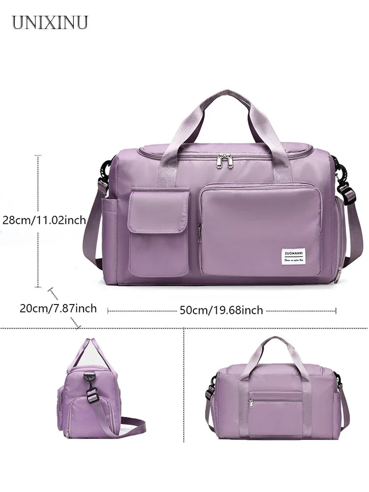 Sac de voyage Veyora WeekAir | Capacité de 35 L | Avec compartiment à chaussures et séparation humide/sèche | Pour les voyages en avion, le sport et les escapades de week-end