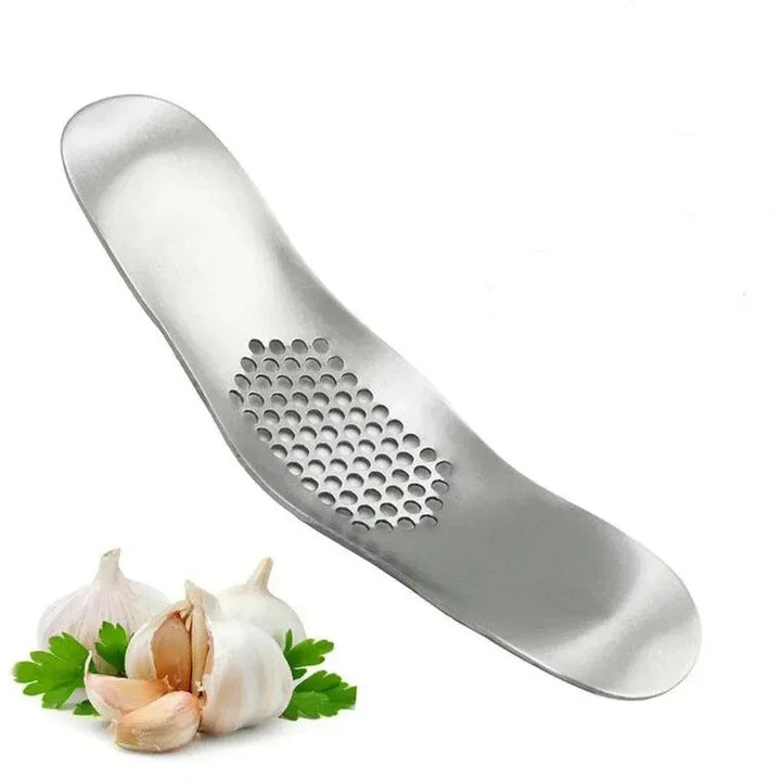 Presse-ail KnobiPro | Manuel | Acier inoxydable | Design robuste & Manipulation facile | 19 × 4 cm