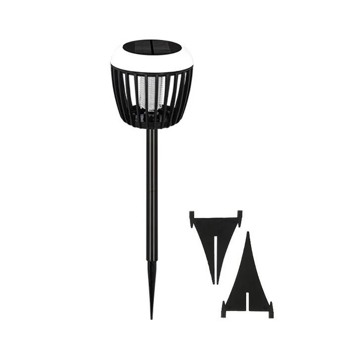 Lampe Insectes Solaire SolGuardia | Contrôle Intelligent de la Lumière | Anti-Moustiques avec Lumière UV & Réseau Haute Tension | Pour Jardin & Camping