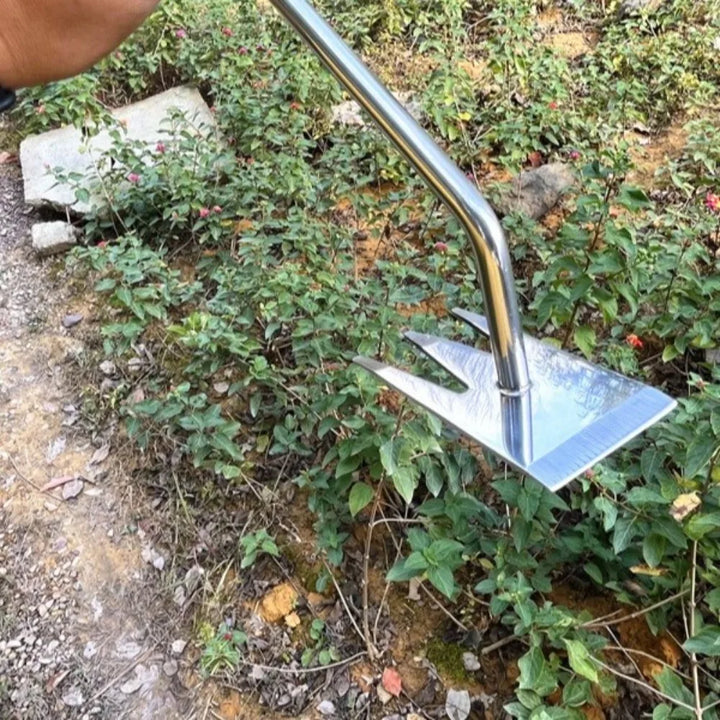 Rootix Désherbeur à 3 dents | Acier inoxydable | Poignée ergonomique | Pour l'entretien des parterres et le décompactage du sol