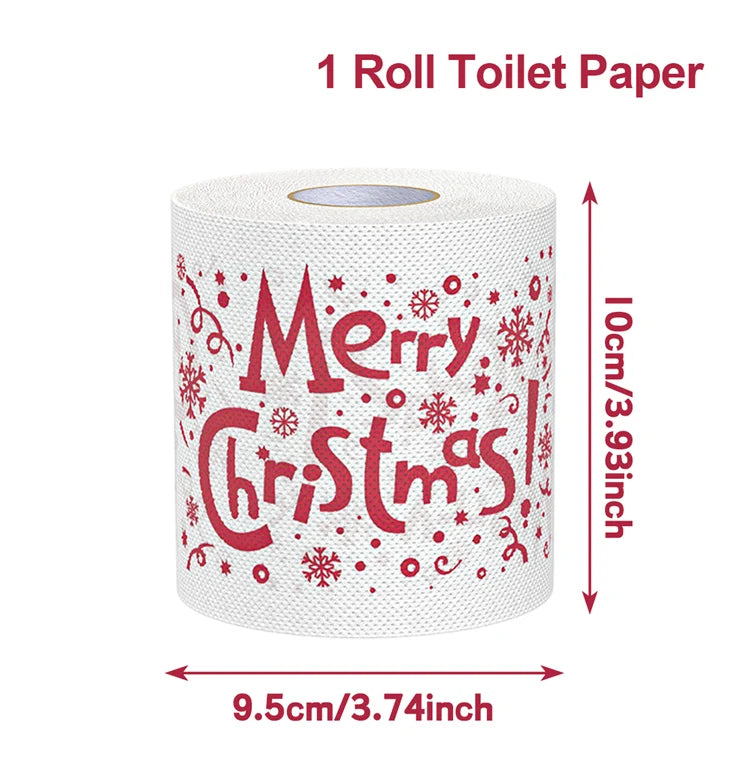 Papier toilette de Noël FestivaRoll | Papier à motif amusant | Bonne année 2026 | Décoration & fournitures de fête